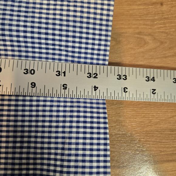 Chaps NWT Men's Blue & White Check Gingham 46R Jacket Cotton - Picture 8 of 9